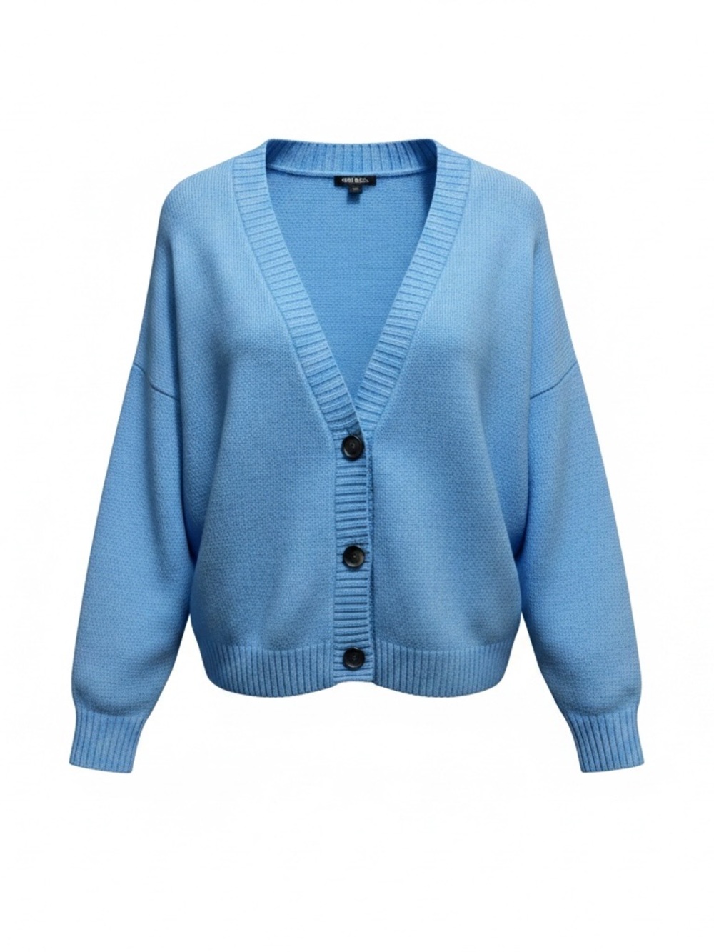 wild fable Sky Blue V-Neck Button Front Cardigan
